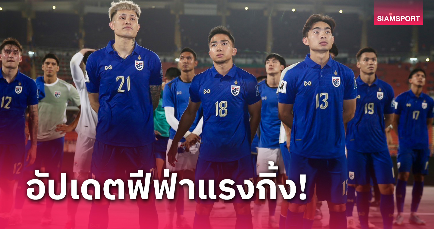 อัปเดตอันดับโลกหลัง ทีมชาติไทย แพ้ เกาหลีใต้, เวียดนามร่วงรูด