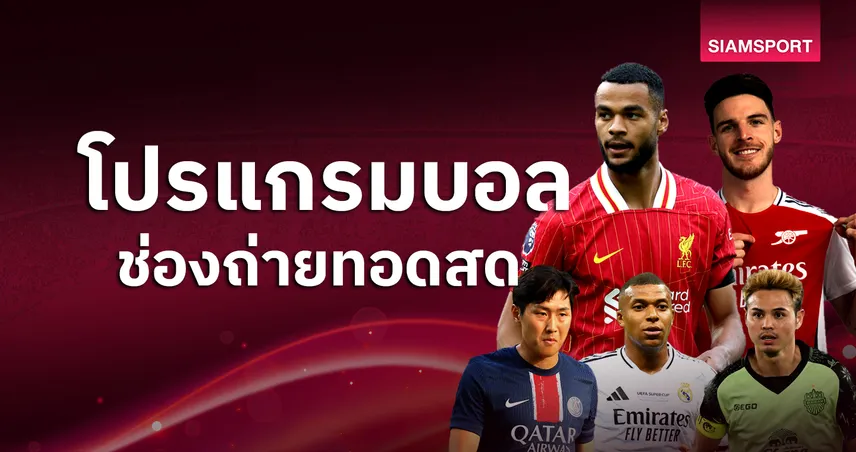 บอลวันนี้ โปรแกรมบอล ตารางบอลวันนี้ ลิเวอร์พูล, อาร์เซน่อล, เรอัล มาดริด, มีเตะ