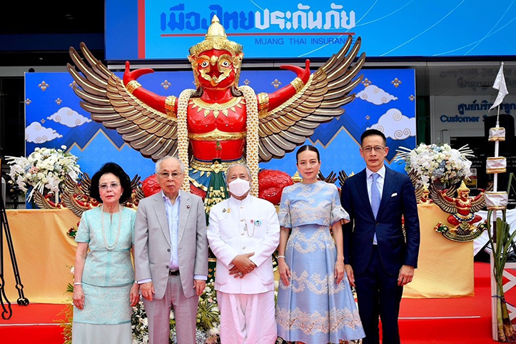 เมืองไทยประกันภัย จัดพิธีบวงสรวง อัญเชิญพระครุฑพ่าห์ ขึ้นประดิษฐานบนอาคารสำนักงานใหญ่